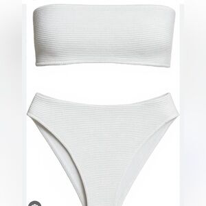 Rumer the Label Cassidy Bandeau bikini top White XS